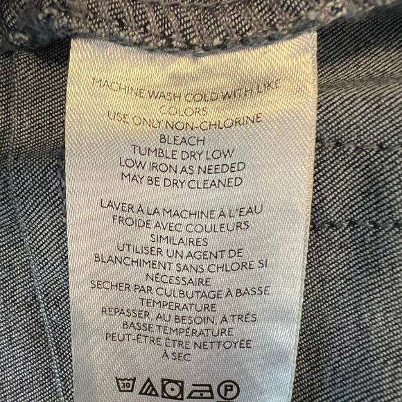 We the Free Dark Wash High Rise Pull On Flare Crop Stretch Jeans Size M - Picture 8 of 8